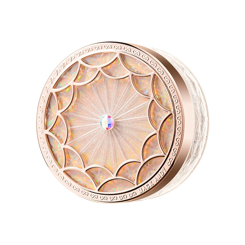 MACK ANDY Diamond Glow Setting Loose Powder  Soft-Focus Finish. Oil Control. Lightweight All-Day Makeup Setting.
